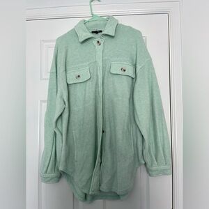 Papermoon Blue Shacket. Size small.